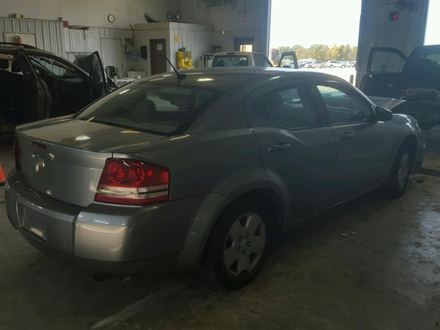 1B3LC46K28N285868 - 2008 DODGE AVENGER SE GRAY photo 4