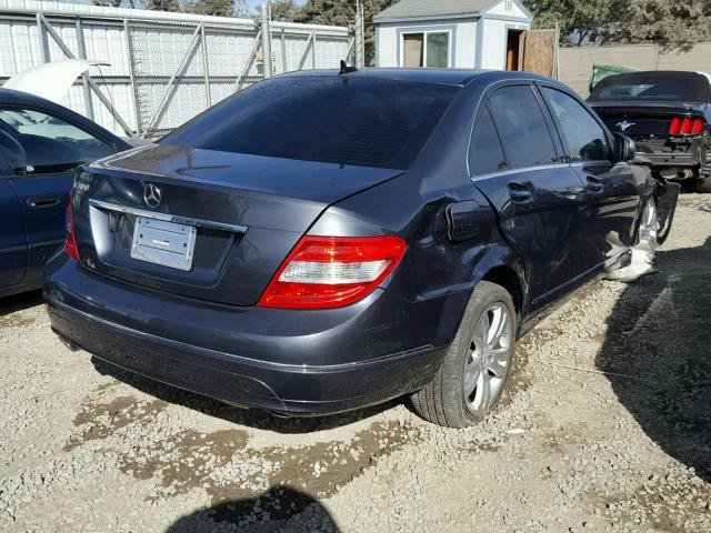 WDDGF54X38F083567 - 2008 MERCEDES-BENZ C BLUE photo 4