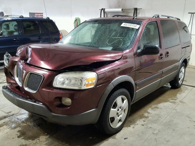 1GMDV23W48D127204 - 2008 PONTIAC MONTANA SV MAROON photo 2