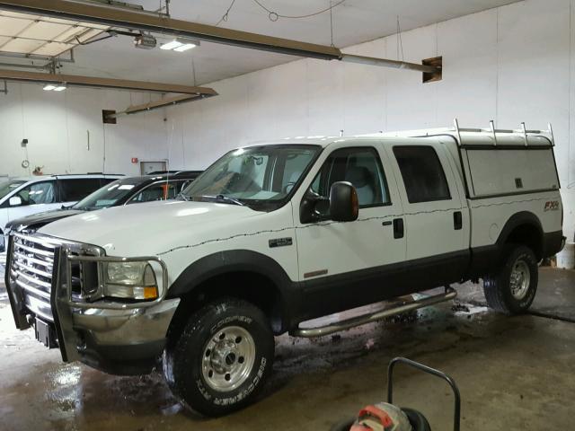 1FTNW21P74ED90633 - 2004 FORD F250 SUPER WHITE photo 2