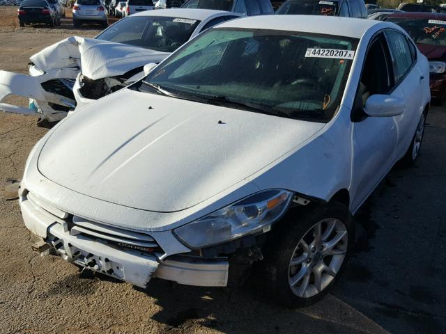 1C3CDFBA8DD231550 - 2013 DODGE DART SXT WHITE photo 2