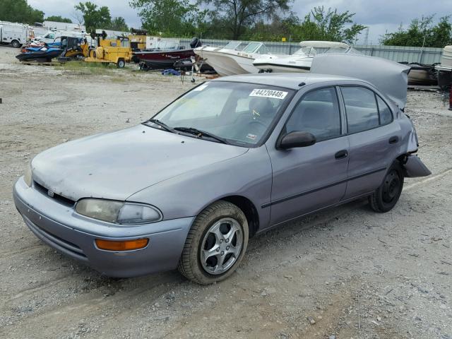 1Y1SK5261VZ419426 - 1997 GEO PRIZM BASE ნაცრისფერი ფოტო 2