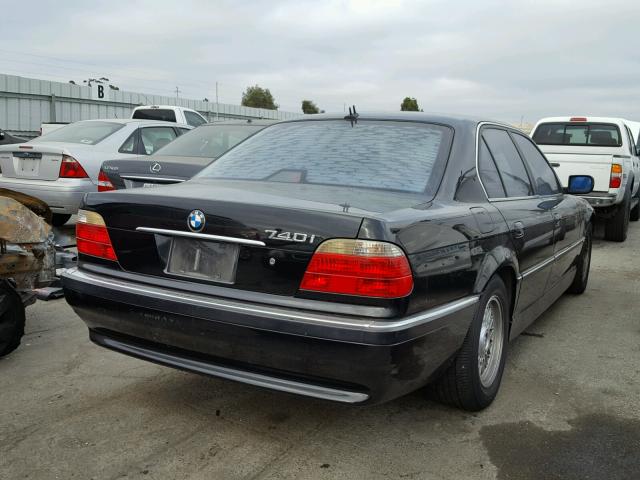 WBAGG83431DN83467 - 2001 BMW 740 I AUTO BLACK photo 4