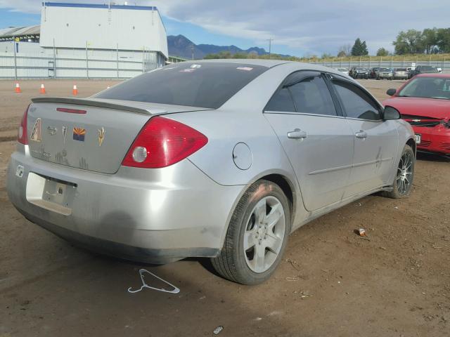 1G2ZG58B174225282 - 2007 PONTIAC G6 BASE SILVER photo 4