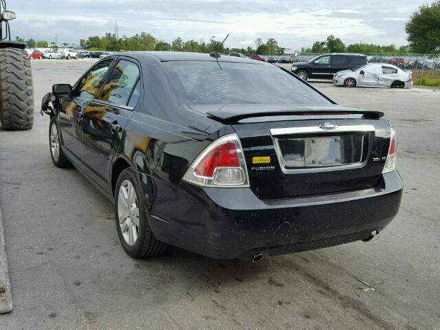 3FAHP08137R148221 - 2007 FORD FUSION SEL BLACK photo 3