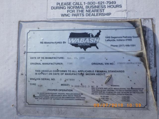 1PND281S0FKA18368 - 1985 PINES TRAILER უცნობი - მიუღებელი მარაგისთვის ფოტო 10