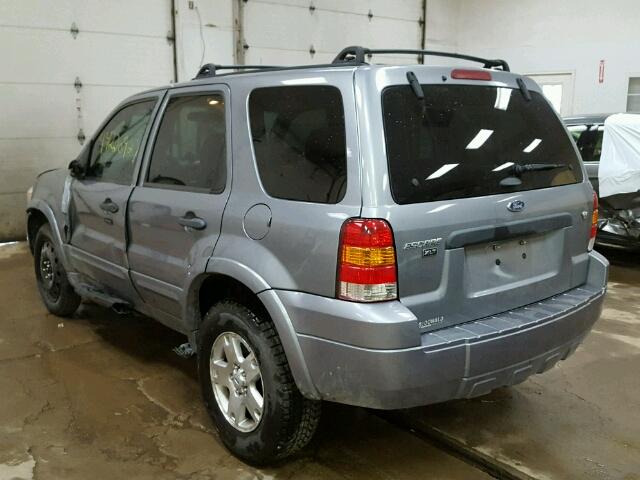 1FMYU93187KA62126 - 2007 FORD ESCAPE XLT GRAY photo 3