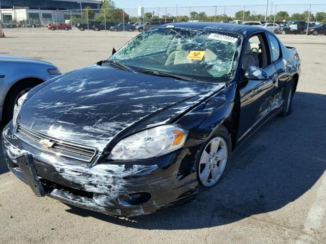 2G1WM16K669351564 - 2006 CHEVROLET MONTE CARL BLACK photo 2