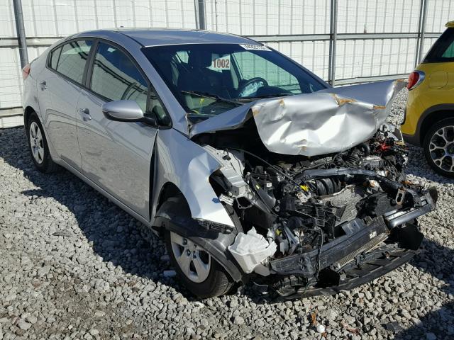 KNAFK4A61F5344315 - 2015 KIA FORTE LX SILVER photo 1