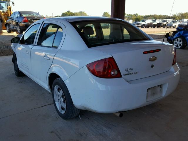 1G1AK58F087223459 - 2008 CHEVROLET COBALT WHITE photo 3