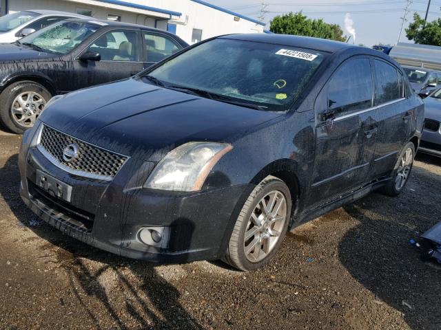 3N1CB61E38L625949 - 2008 NISSAN SENTRA SE- BLACK photo 2