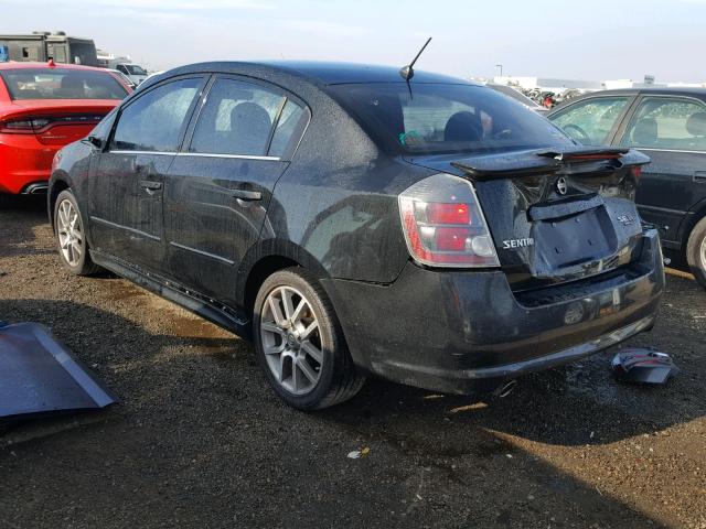 3N1CB61E38L625949 - 2008 NISSAN SENTRA SE- BLACK photo 3