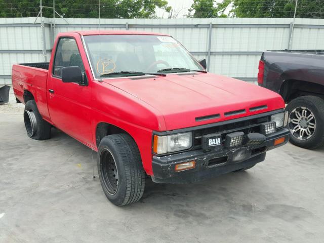 1N6ND11S9KC412089 - 1989 NISSAN D21 SHORT RED photo 1