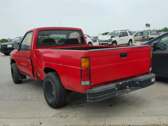 1N6ND11S9KC412089 - 1989 NISSAN D21 SHORT RED photo 3