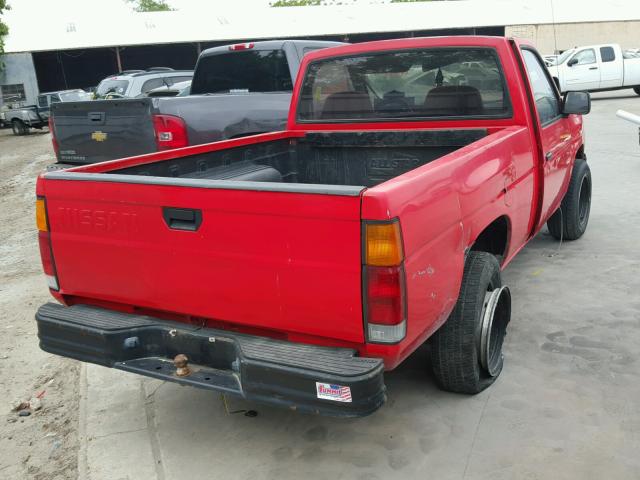 1N6ND11S9KC412089 - 1989 NISSAN D21 SHORT RED photo 4