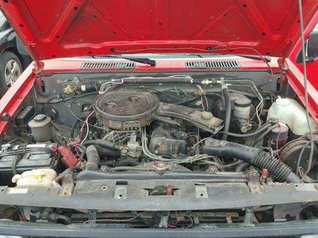 1N6ND11S9KC412089 - 1989 NISSAN D21 SHORT RED photo 7