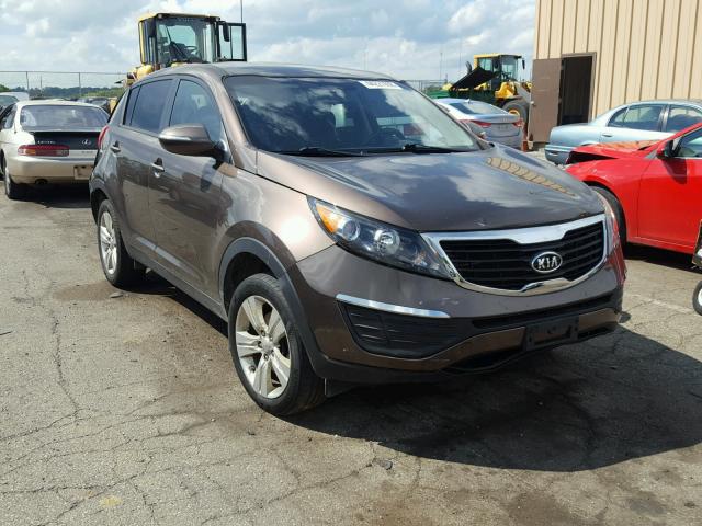 KNDPB3A22C7296077 - 2012 KIA SPORTAGE B BROWN photo 1