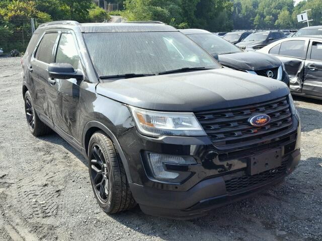 1FM5K8GT4GGC00777 - 2016 FORD EXPLORER S BLACK photo 1