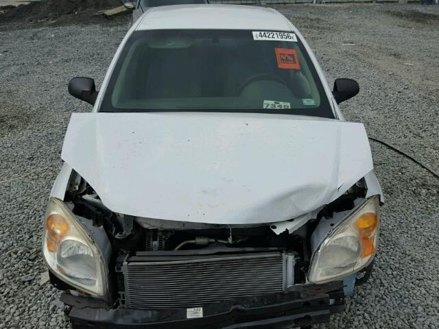 1G1AK55F877116159 - 2007 CHEVROLET COBALT LS WHITE photo 9