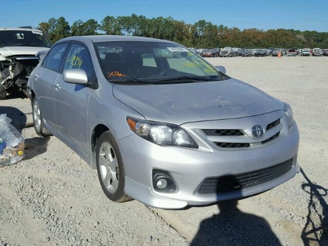 2T1BU4EE9CC766120 - 2012 TOYOTA COROLLA BA SILVER photo 1