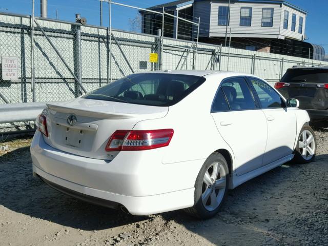 4T1BK3EK7AU601765 - 2010 TOYOTA CAMRY WHITE photo 4