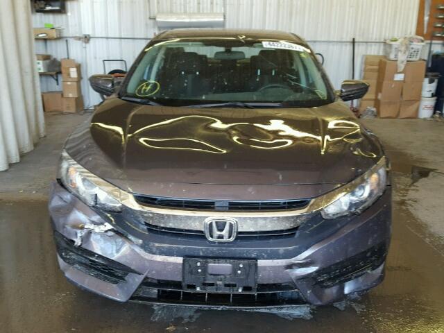 2HGFC2F54GH540457 - 2016 HONDA CIVIC GRAY photo 9