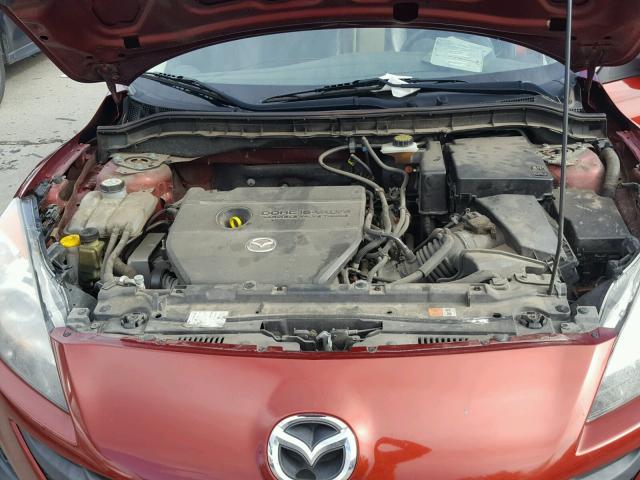 JM1BL1VG3B1499112 - 2011 MAZDA 3 RED photo 7