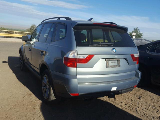 WBXPC93439WJ27301 - 2009 BMW X3 XDRIVE3 GREEN photo 3