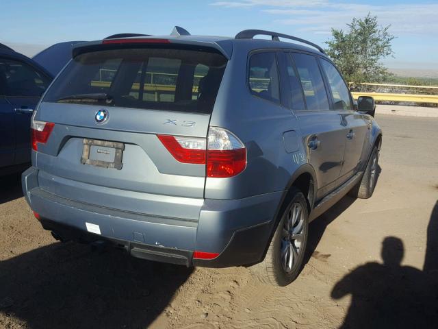 WBXPC93439WJ27301 - 2009 BMW X3 XDRIVE3 GREEN photo 4