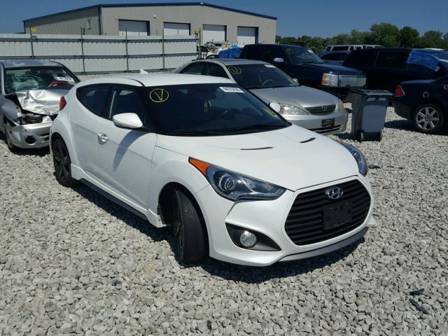 KMHTC6AE8DU138543 - 2013 HYUNDAI VELOSTER T WHITE photo 1