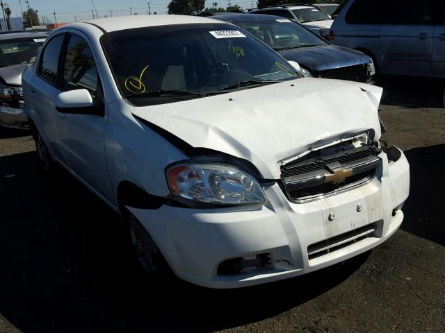 KL1TD5DE7BB194058 - 2011 CHEVROLET AVEO LS WHITE photo 1