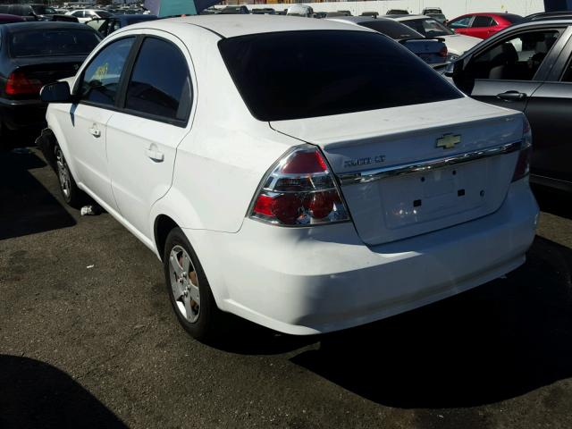 KL1TD5DE7BB194058 - 2011 CHEVROLET AVEO LS WHITE photo 3