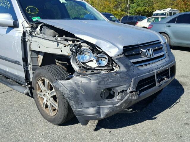 SHSRD77805U308335 - 2005 HONDA CR-V SILVER photo 9