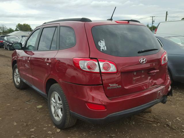 5XYZG3AB8CG135455 - 2012 HYUNDAI SANTA FE G RED photo 3