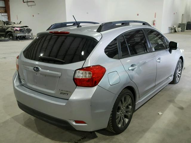 JF1GPAS61CH227694 - 2012 SUBARU IMPREZA SILVER photo 4