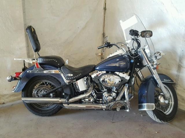 1HD1BW51X8Y017502 - 2008 HARLEY-DAVIDSON FLSTC BLUE photo 9