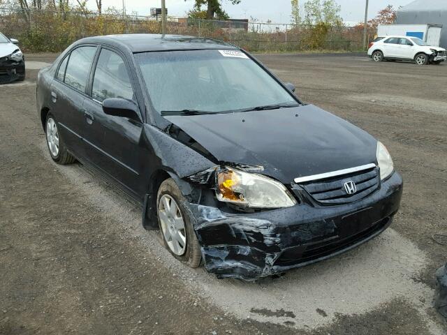 2HGES16802H922089 - 2002 HONDA CIVIC LX BLACK photo 1