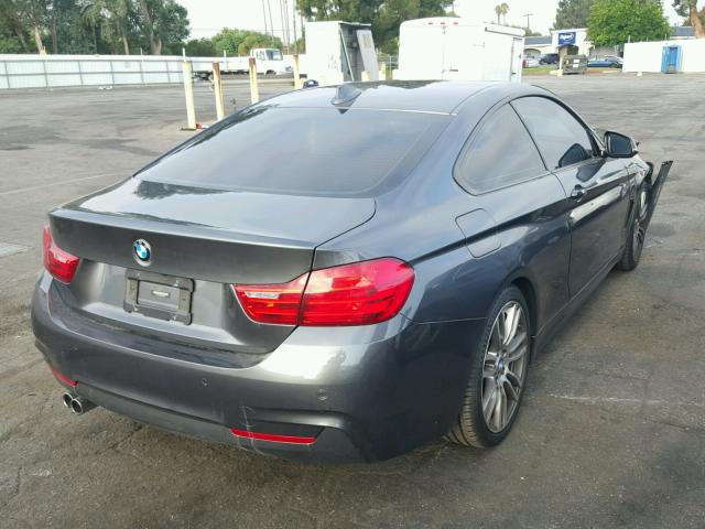 WBA3N7C51FK224256 - 2015 BMW 428 I CHARCOAL photo 4