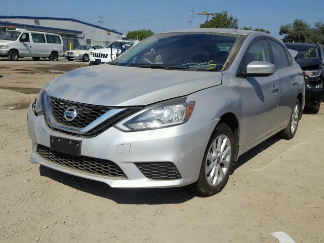 3N1AB7AP0GY290780 - 2016 NISSAN SENTRA S SILVER photo 2