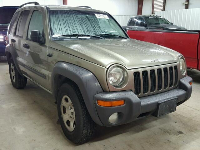 1J4GK48K04W320762 - 2004 JEEP LIBERTY SP GREEN photo 1