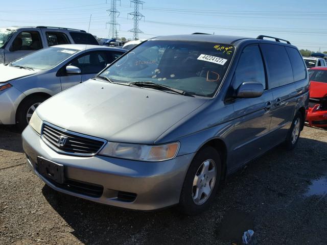 2HKRL18601H565995 - 2001 HONDA ODYSSEY BLUE photo 2