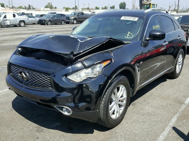 JN8CS1MW6FM482992 - 2015 INFINITI QX70 BLACK photo 2