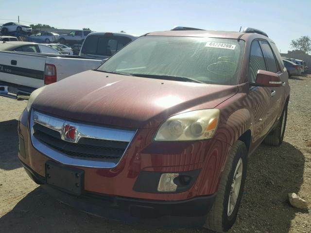 5GZER23788J201102 - 2008 SATURN OUTLOOK XR მუქწითელი ფოტო 2