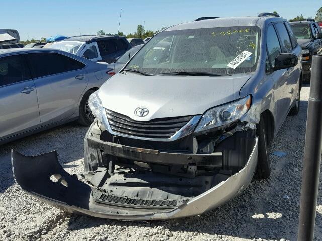 5TDKK3DC8DS370544 - 2013 TOYOTA SIENNA LE GRAY photo 2