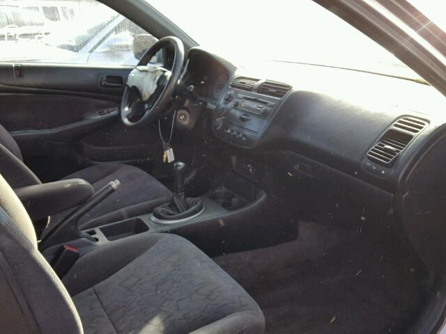 1HGEM21082L041855 - 2002 HONDA CIVIC EX SILVER photo 5