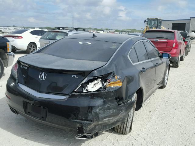 19UUA8F5XCA025617 - 2012 ACURA TL BLACK photo 4