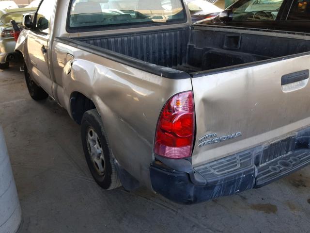 5TENX22N05Z007687 - 2005 TOYOTA TACOMA TAN photo 9