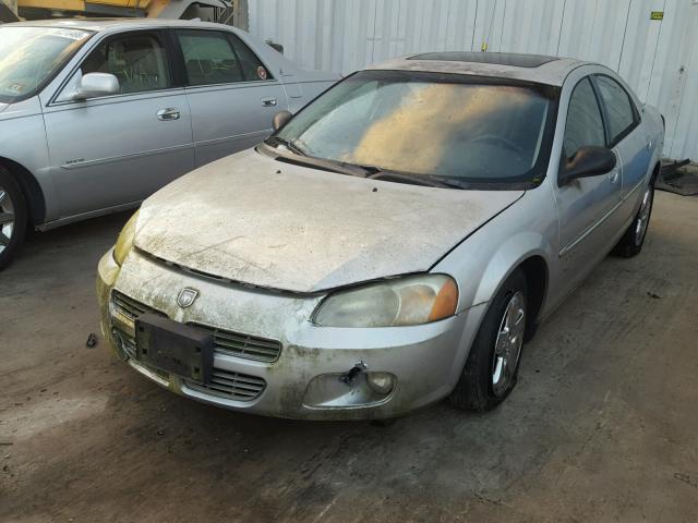 1B3AJ56U51N534805 - 2001 DODGE STRATUS ES SILVER photo 2