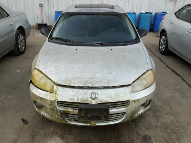 1B3AJ56U51N534805 - 2001 DODGE STRATUS ES SILVER photo 9