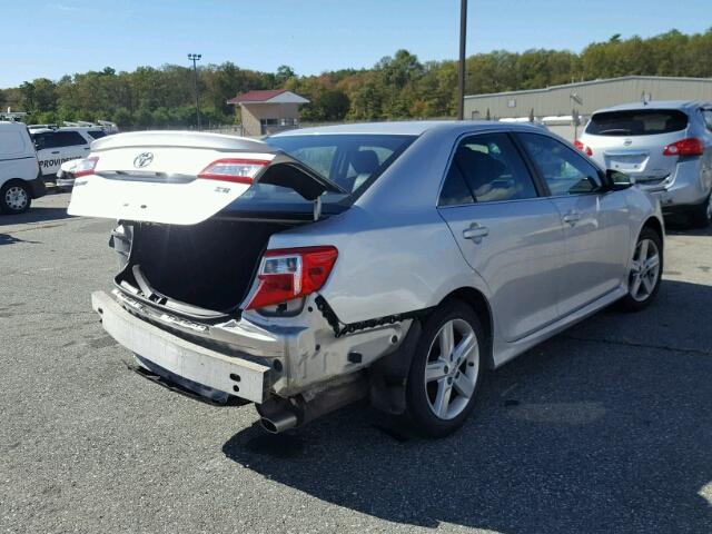 4T1BF1FK8DU670895 - 2013 TOYOTA CAMRY L SILVER photo 4
